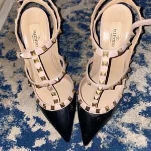 Valentino Garavani
Rockstud 100mm Slingback High-Heel Pumps